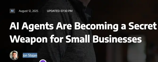 AI Agents Are Becoming a SecretWeapon for Small Businesses